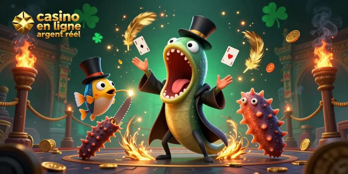 Profitez des sensations d'un casino en ligne argent réel avec cet acte magique sous l'océan.