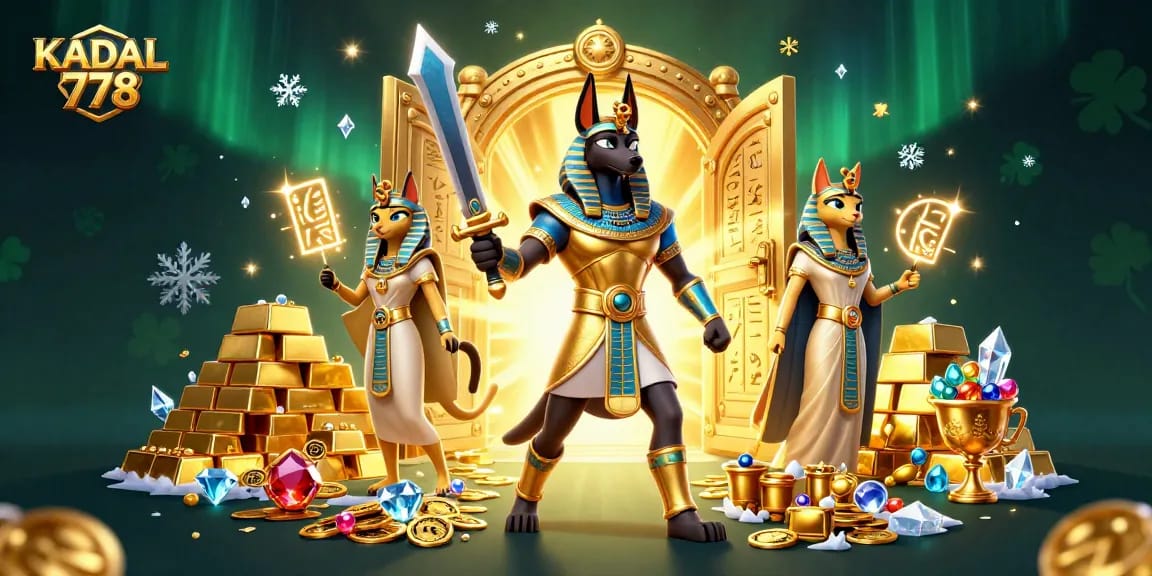 KADAL 778 offers a thrilling gaming experience with Anubis and Bastet amidst treasures.