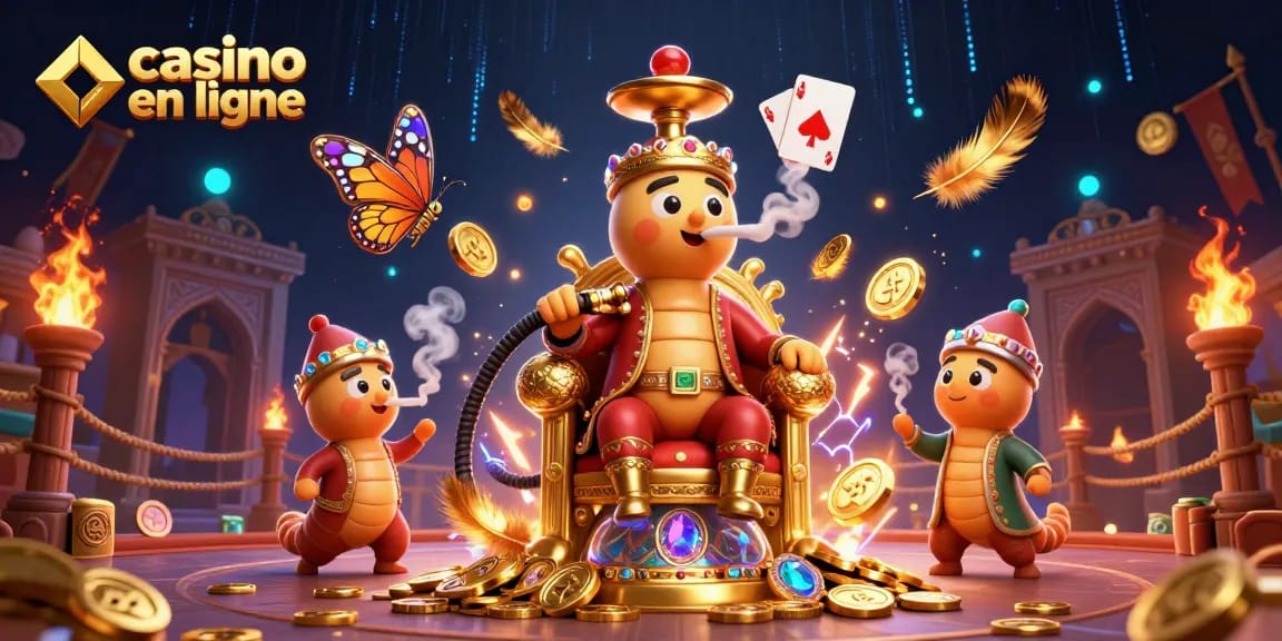 Gagnez gros en jouant au casino en ligne avec des illustrations captivantes et animées.