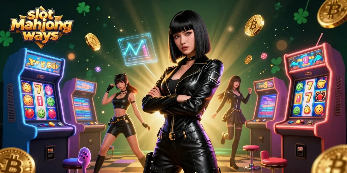 Engage with slot mahjong ways and explore vibrant 3D gaming excitement in a dynamic casino scene.