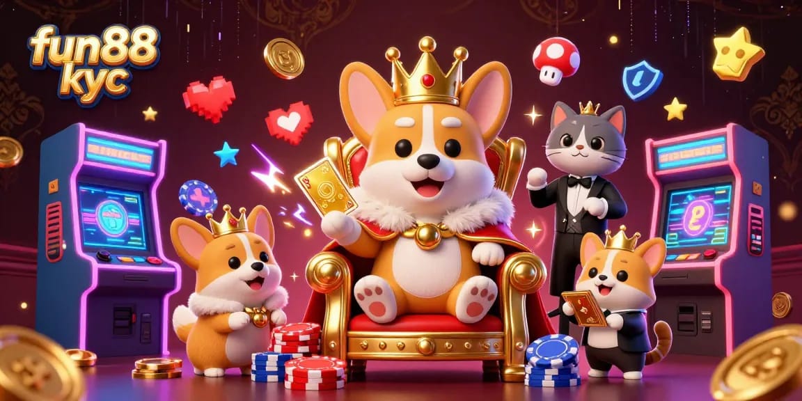 Chơi cá cược với fun88 kyc qua hình ảnh các nhân vật dễ thương và các máy đánh bạc đầy màu sắc.