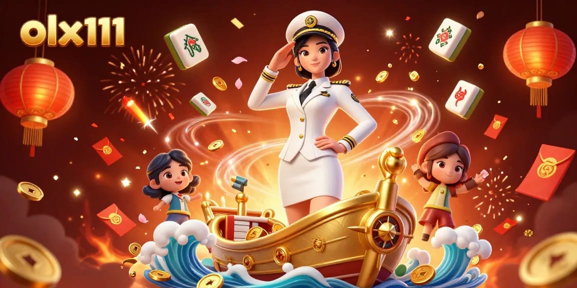 Experience thrilling gameplay with olx111 as the elegant Asian woman navigates a fantasy casino world.
