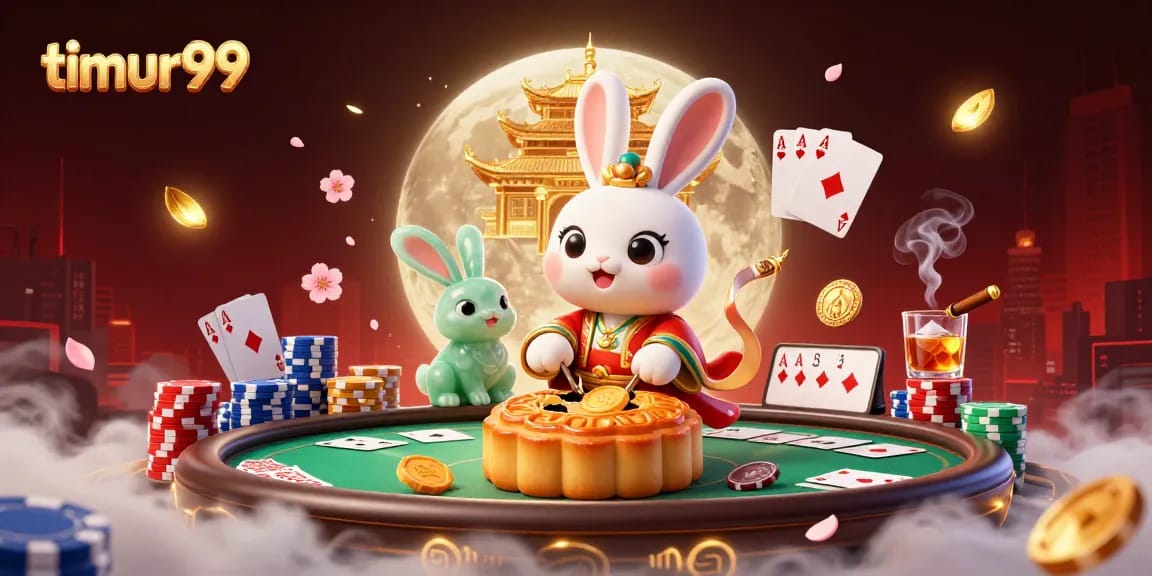 Experience thrilling moments with timur99 as a moon rabbit reveals poker chips!