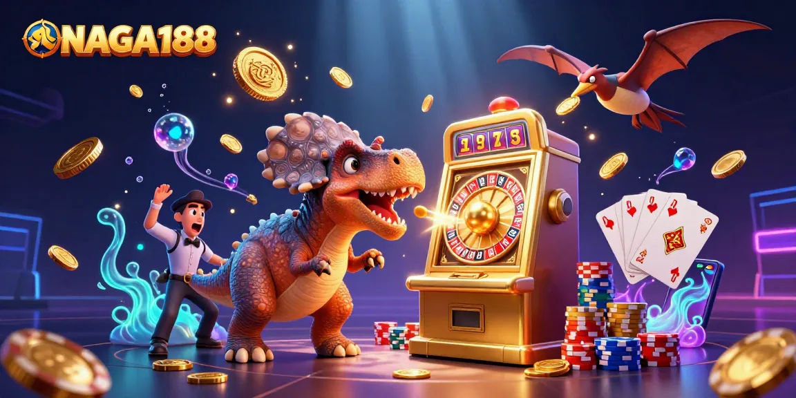 NAGA188 memberikan pengalaman jackpot dengan mesin slot yang mengeluarkan koin emas di kasino.