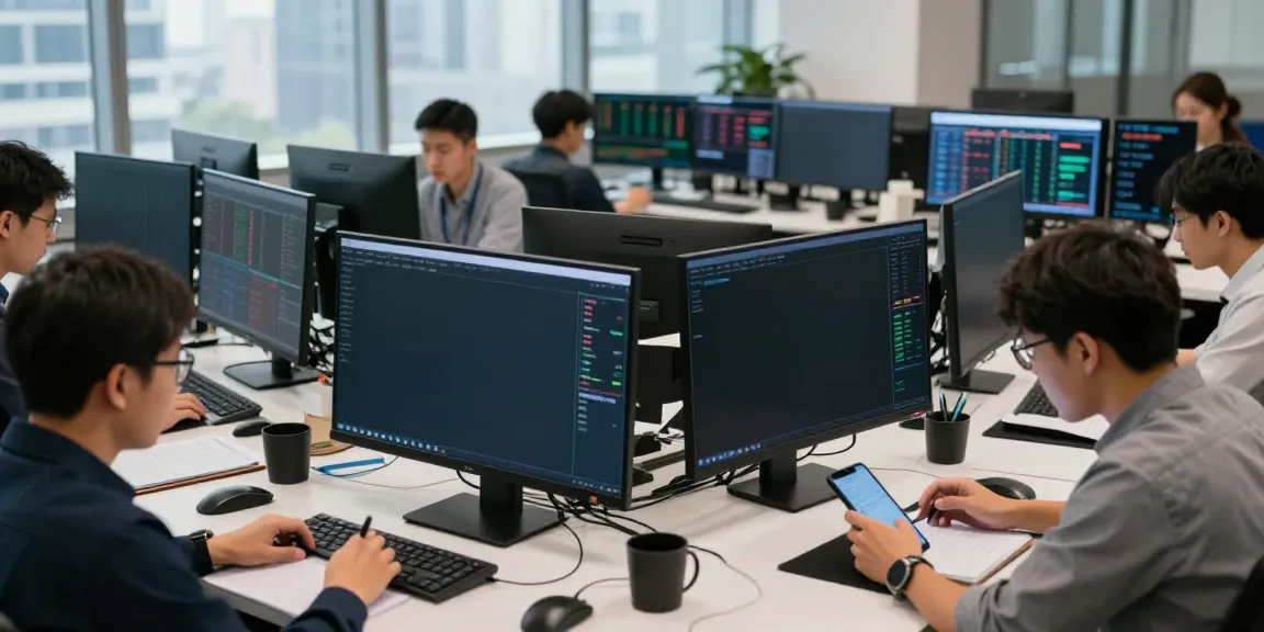 Durov2 trading scene featuring cryptocurrency analysis in a modern office