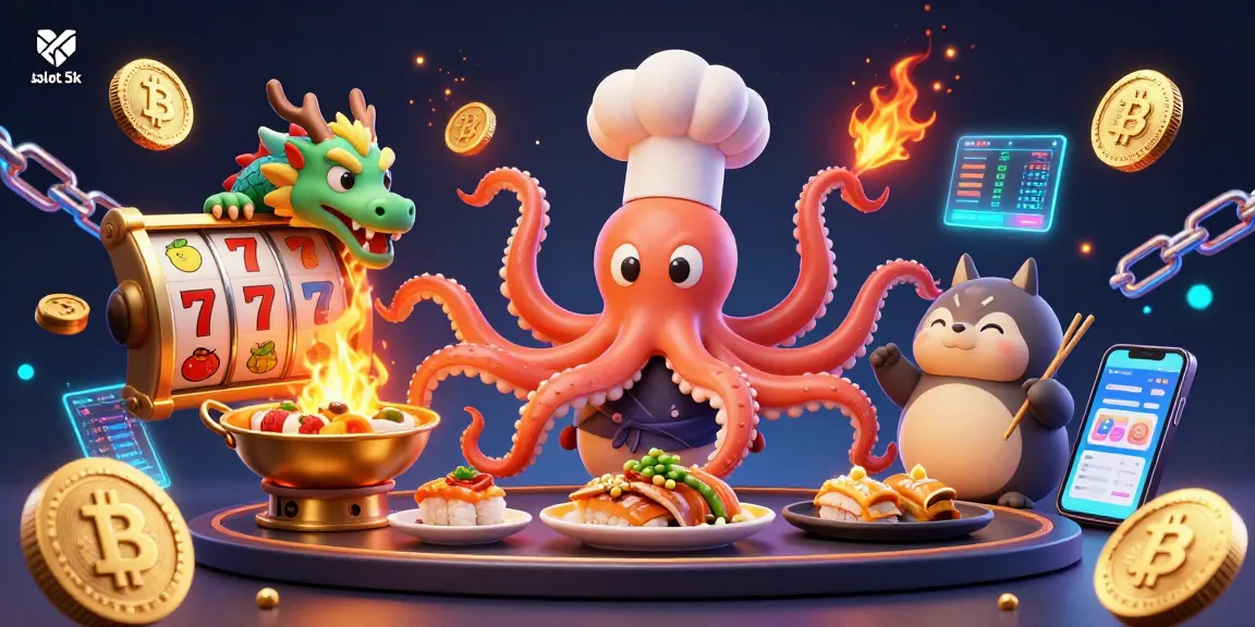 Spin and win with captivating slot 5k action in a vibrant casino illustration featuring dynamic characters.