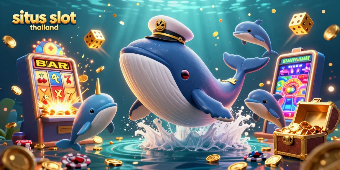 Experience thrilling jackpot rewards on situs slot thailand with flashy casino elements and oceanic adventure.