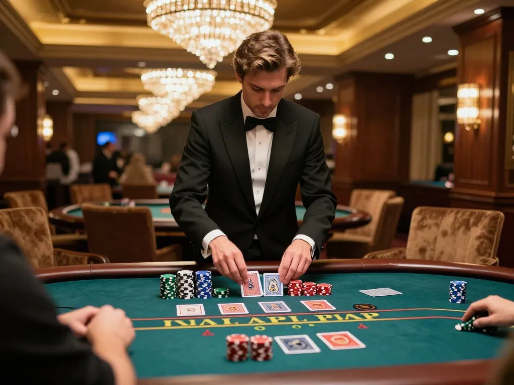 Experience the thrill of blackjack at 33win's upscale tables with intense gameplay.