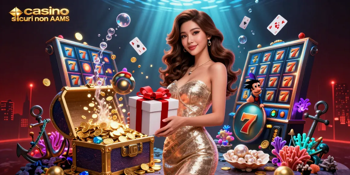 Vivi l'eccitazione nei casino sicuri non AAMS con monete dorate ed elementi di gioco vibranti.