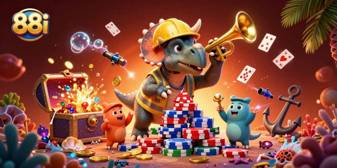 Engaging scene of 88i casino adventure celebrating wins with dynamic gaming elements
