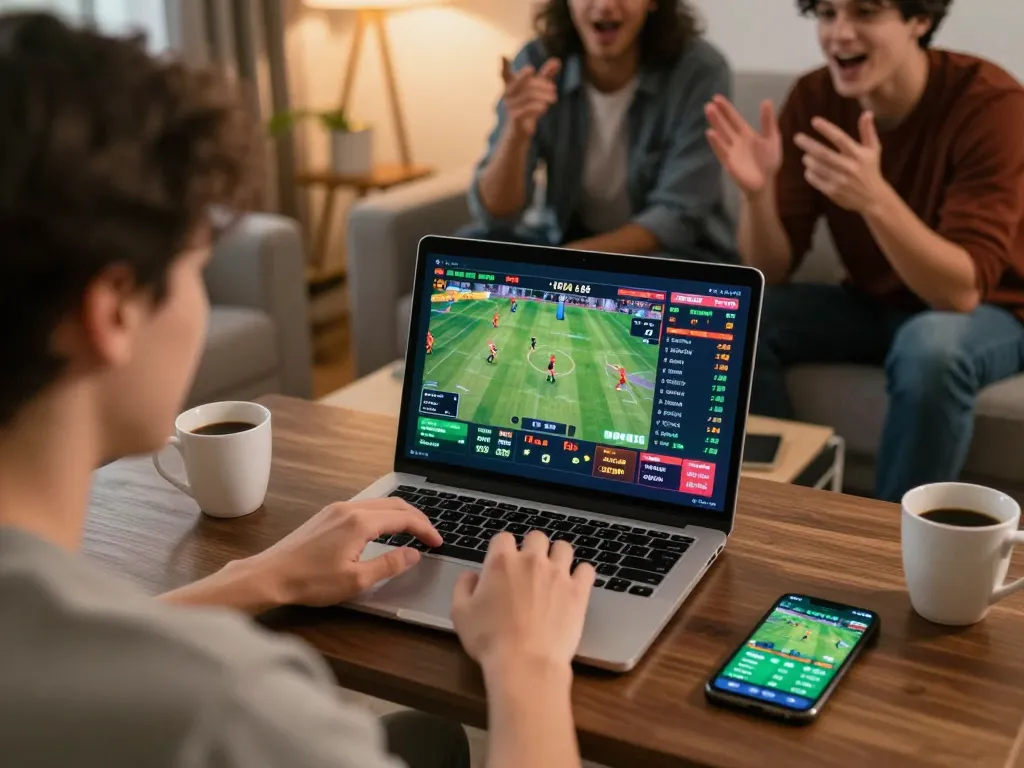 Engaged player exploring ledak338 sportsbook for real-time betting options and strategies.
