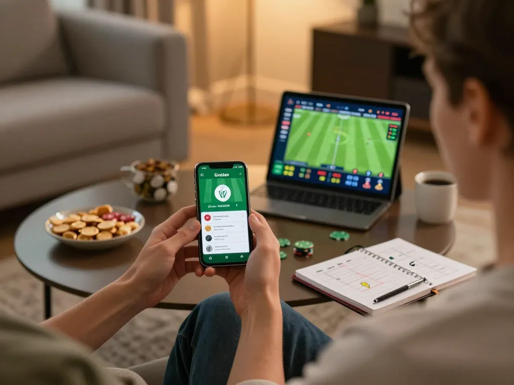 Crickex user placing strategic cricket bets while enjoying a cozy home atmosphere.