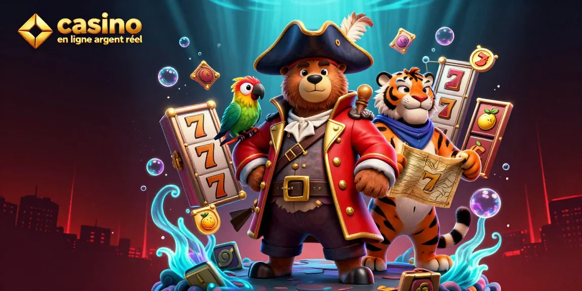 Explorez les jeux de casino en ligne argent réel avec des personnages colorés et un décor dynamique.