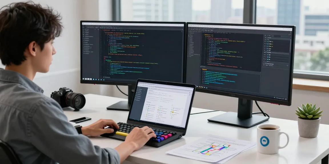 Open claw skill development workspace with coding setup and vibrant AI agent simulations.