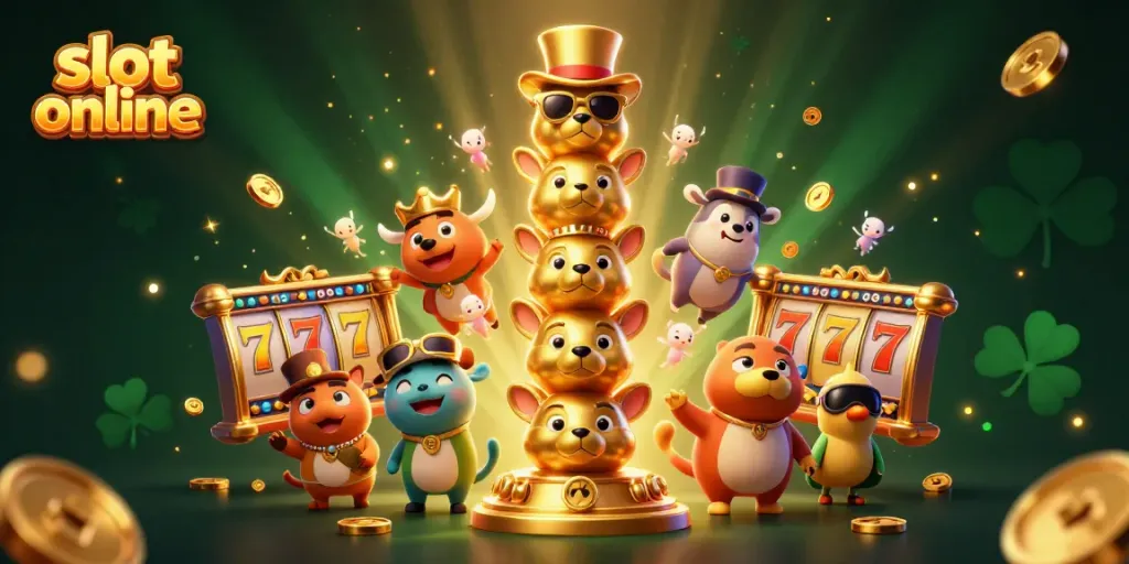 Spin to win with our innovative slot online illustration featuring vibrant casino elements.