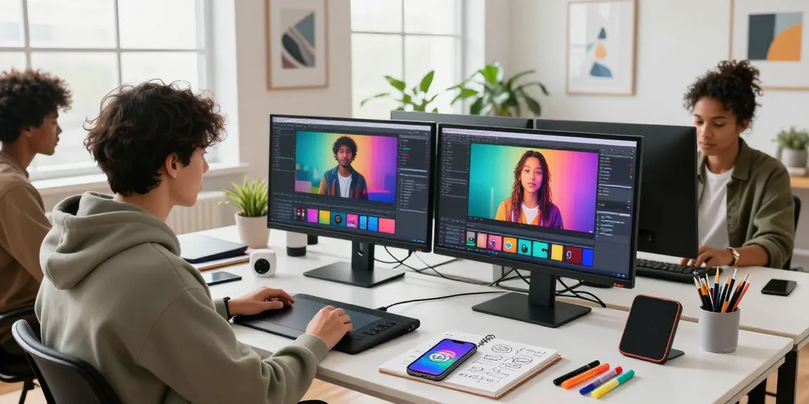 Creative team leveraging seedance ai for video projects in a dynamic workspace