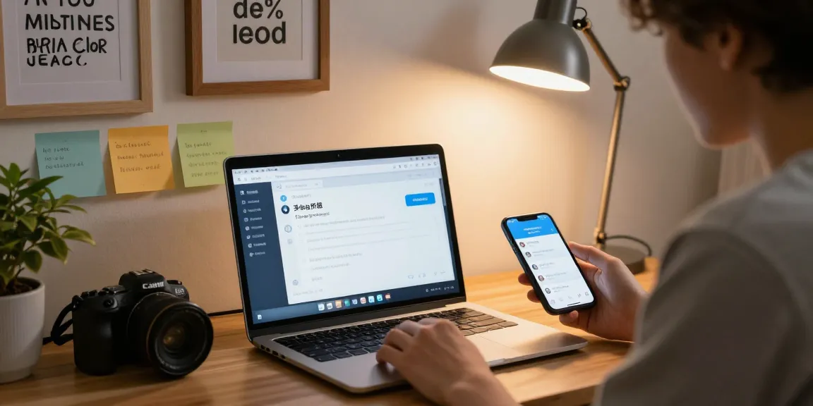 Explore telegram中文 user experience in a cozy workspace environment with technology integration.