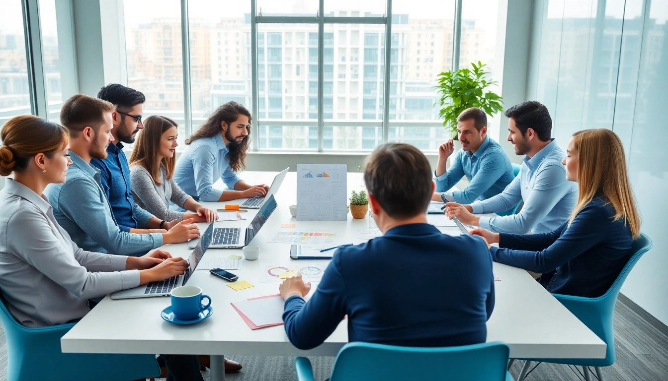 Die Webseite https://alvionz.de/ zeigt ein Team von Marketingexperten, die kreative Strategien entwickeln.
