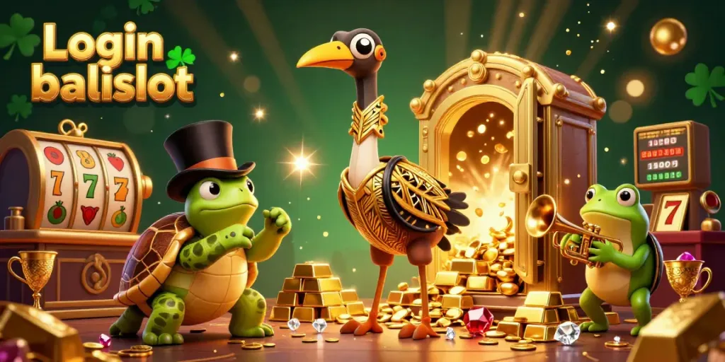Play slots and win with Login balislot while surrounded by treasures and characters in a vibrant speakeasy.