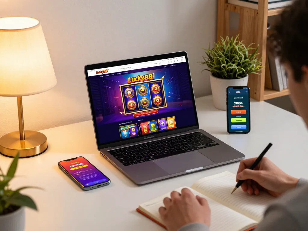 Experience thrilling gameplay on lucky88i with an engaging online gaming setup.